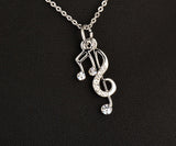 Luxury  Music Note Pendant Necklace