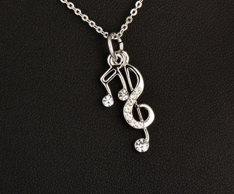 Luxury  Music Note Pendant Necklace