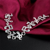 MELODIC MUSIC NOTE BRACELET - SILVER PLATED 925