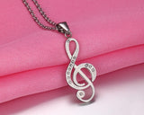 MUSICAL NOTE PENDANT ( AVAILABLE IN 3 AWESOME COLORS )