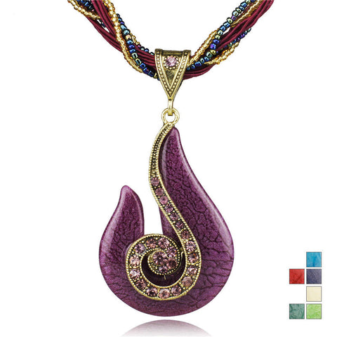 LOVELY MUSICAL NOTE PENDANT ( AVAILABLE IN 7 COLORS )