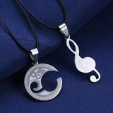[GIVEAWAY] UNIQUE STAINLESS STEEL MUSIC LOVER COUPLE NECKLACES